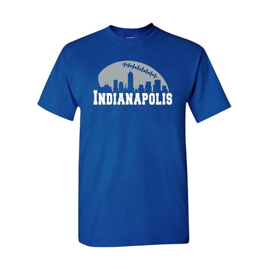 Indianapolis Football City Skyline Men's Shirt for Football Fans