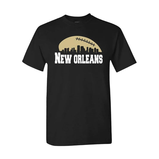 New Orleans Football City Skyline Men's Shirt for Football Fans