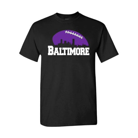 Baltimore Football City Skyline Men's Shirt for Football Fans
