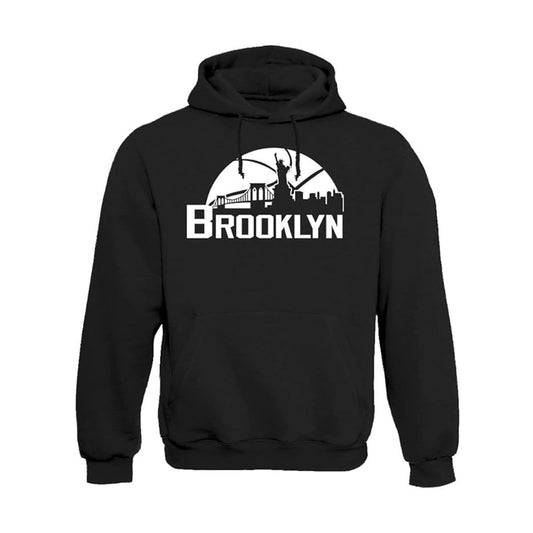 Brooklyn Basketball Team Cityscape Skyline Men's Apparel for Basketball Fans