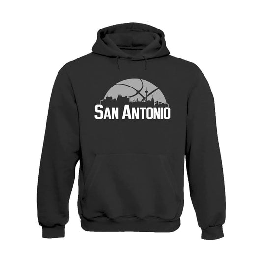 San Antonio Basketball Team Cityscape Skyline Men's Apparel for Basketball Fans