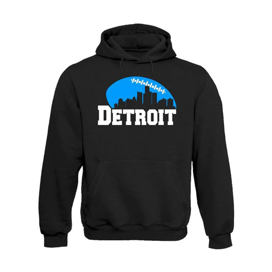Detroit Football City Skyline Men's Shirt for Football Fans