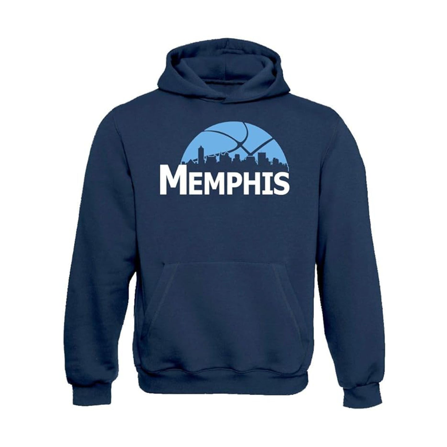 Memphis  Basketball Team Cityscape Skyline Men's Apparel for Basketball Fans