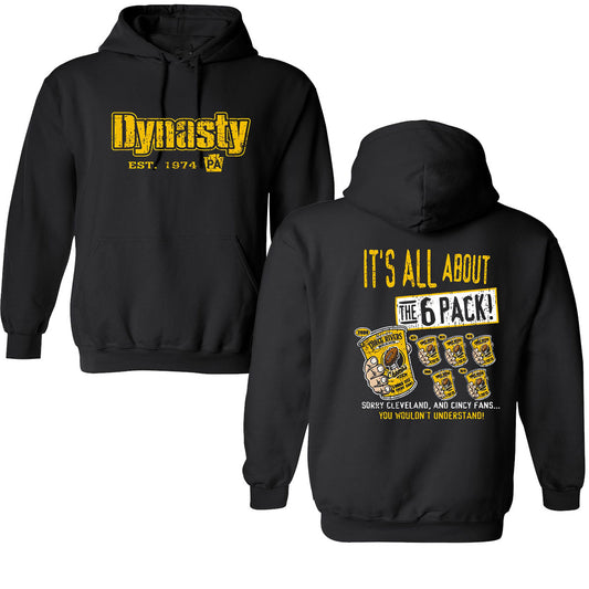 Black and Gold Dynasty 6-Pack Pittsburgh Football Fans