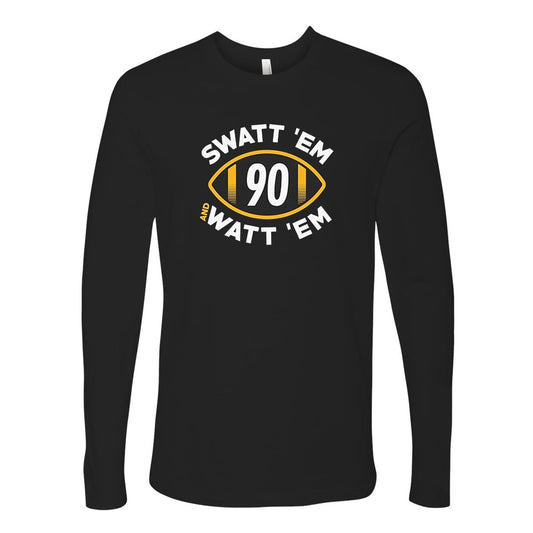 Swatt 'Em and Watt 'Em T-Shirt for Pittsburgh Football Fans