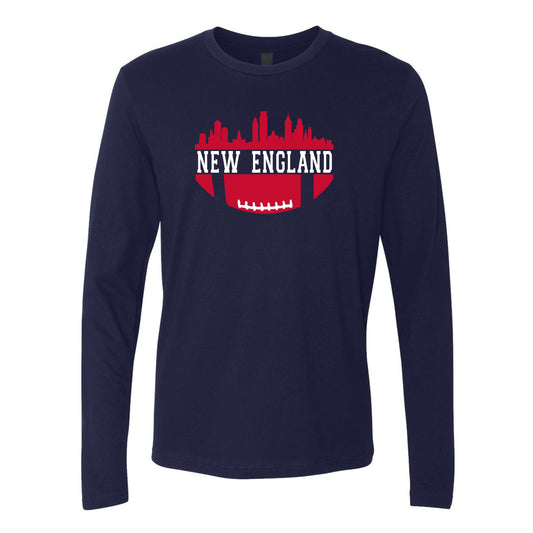 New England Football City Skyline Men's Shirt for Football Fans