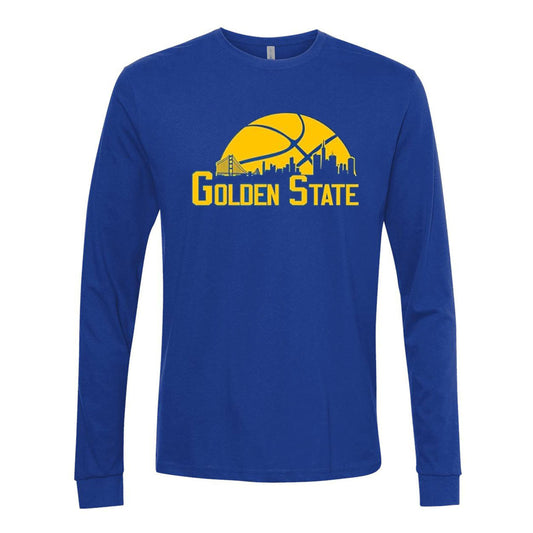 Golden State Team Cityscape Skyline Men's Apparel for Basketball Fans