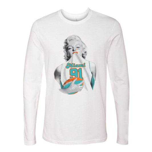 Miami Football Team Fans Marilyn monroe Jersey Collection
