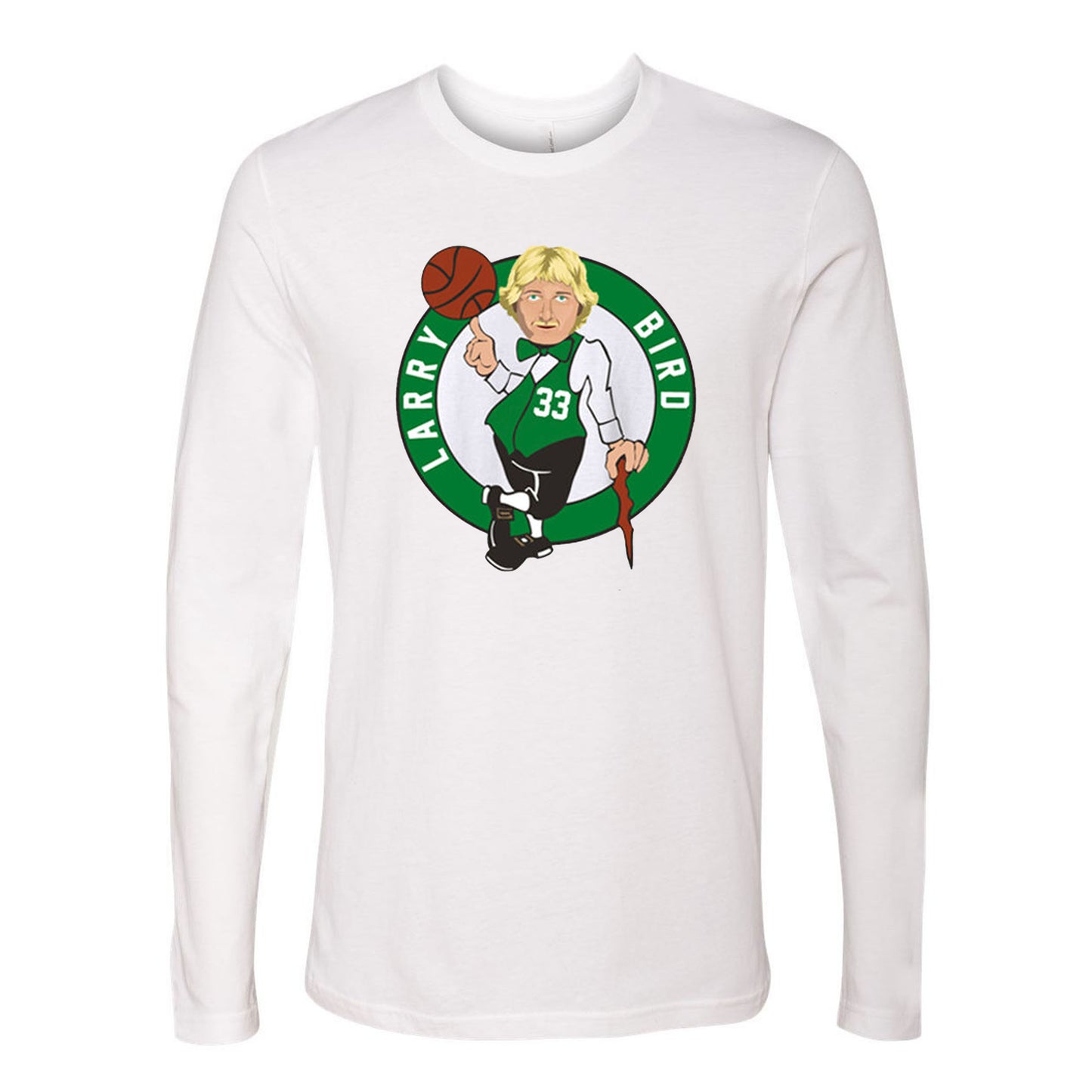 Boston Larry Bird Logo Graphic Shirt For Boston Basketball Team