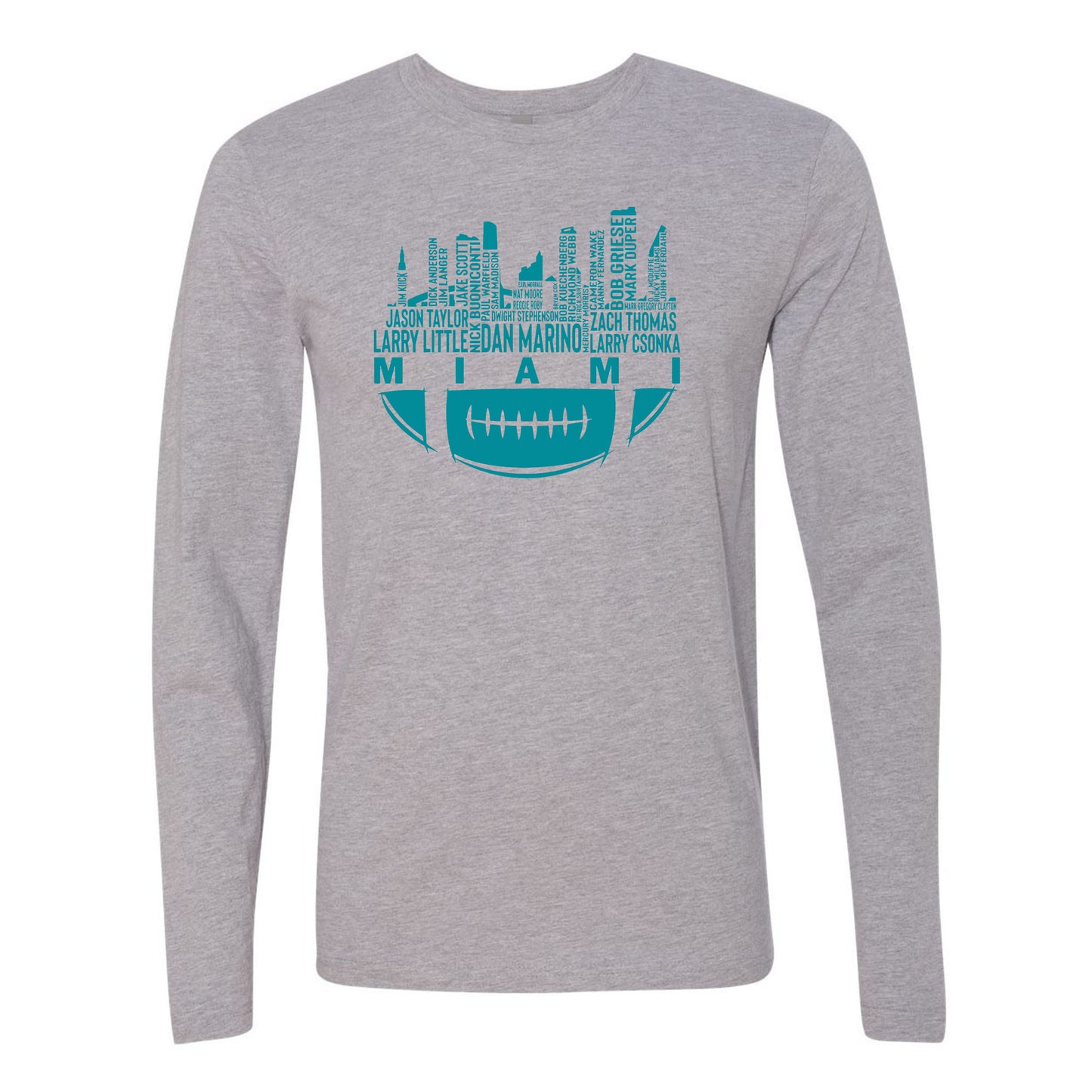 Miami Football Fans City Skyline Collection