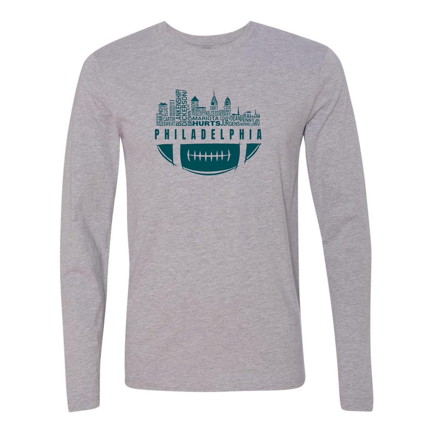 Philadelphia City Skyline Men's Shirt for Football Fans