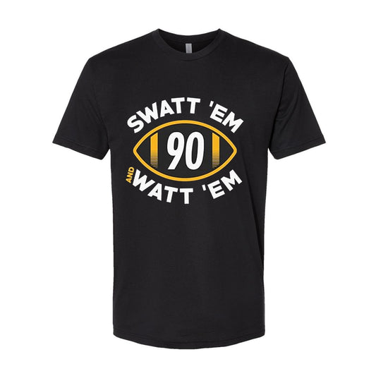 Swatt 'Em and Watt 'Em T-Shirt for Pittsburgh Football Fans