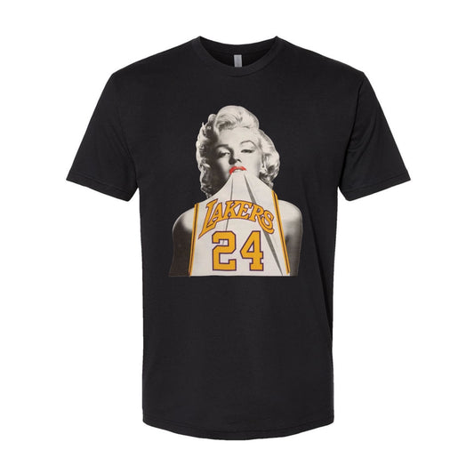 Marilyn Monroe Kobe Bryant #24 Jersey Graphic Shirt LA Basketball Sports Fan