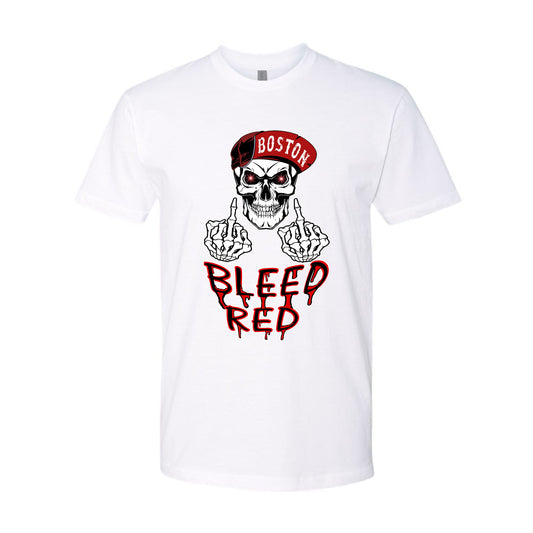 Boston Baseball Team Bleed Red Cool Tee For Baseball Fan