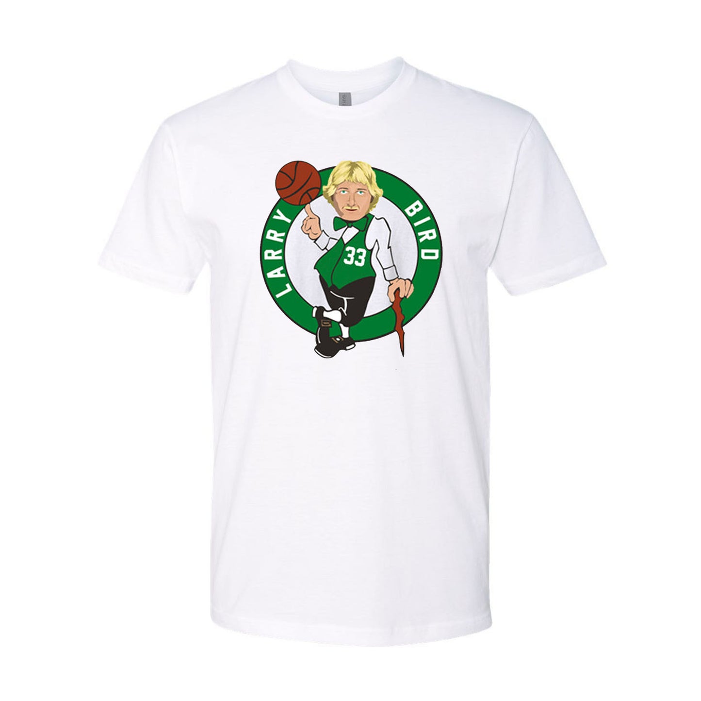 Boston Larry Bird Logo Graphic Shirt For Boston Basketball Team
