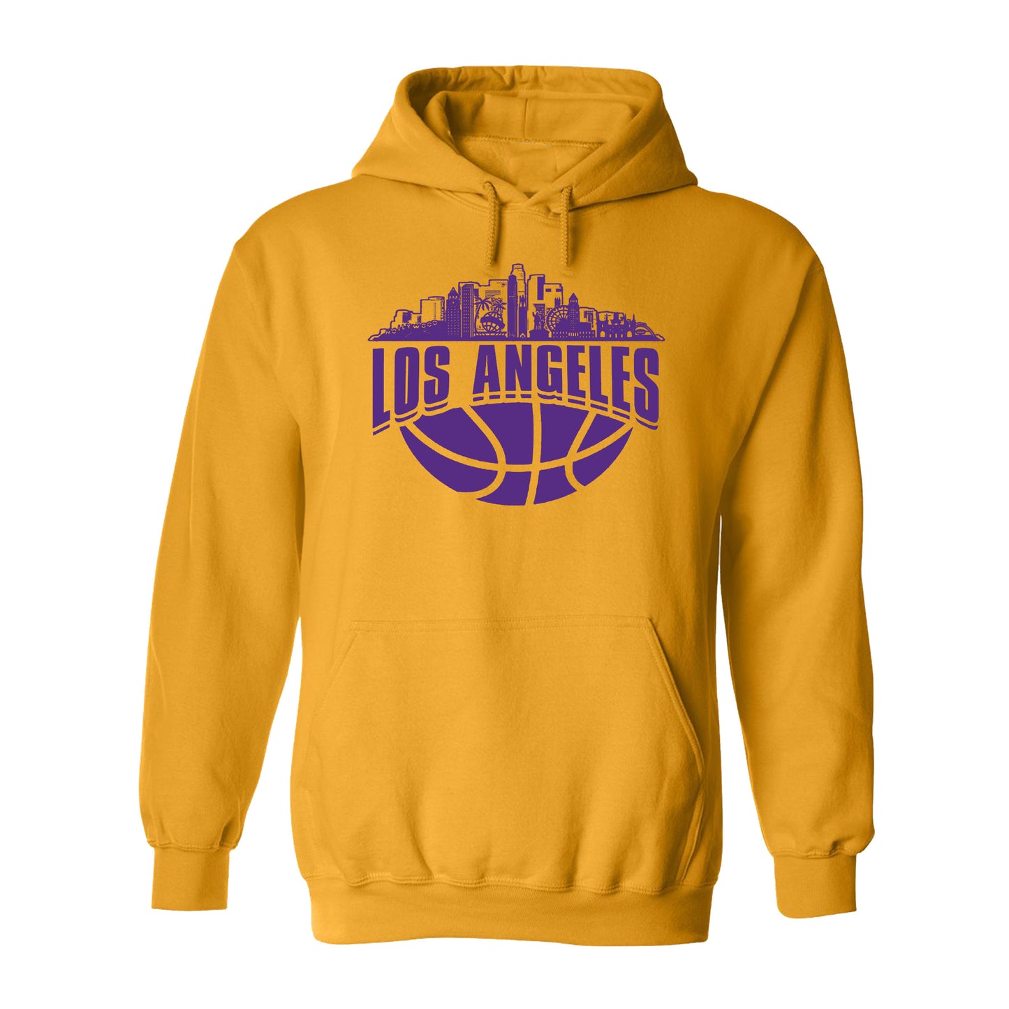 Los Angeles Basketball Jersey Cityscape Skyline Men's Shirt for Basketball Fans