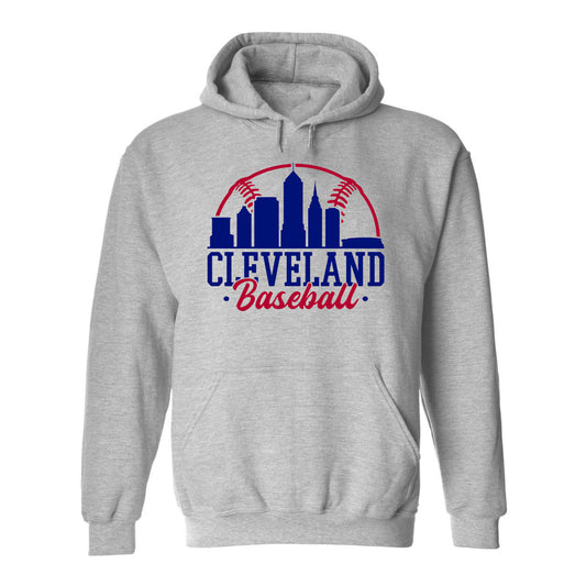Cleveland Baseball Cityscape Skyline Men's Apparel for Baseball Fans
