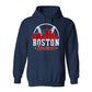 Boston Baseball Gear Cityscape Skyline Men's Apparel for Baseball Fans
