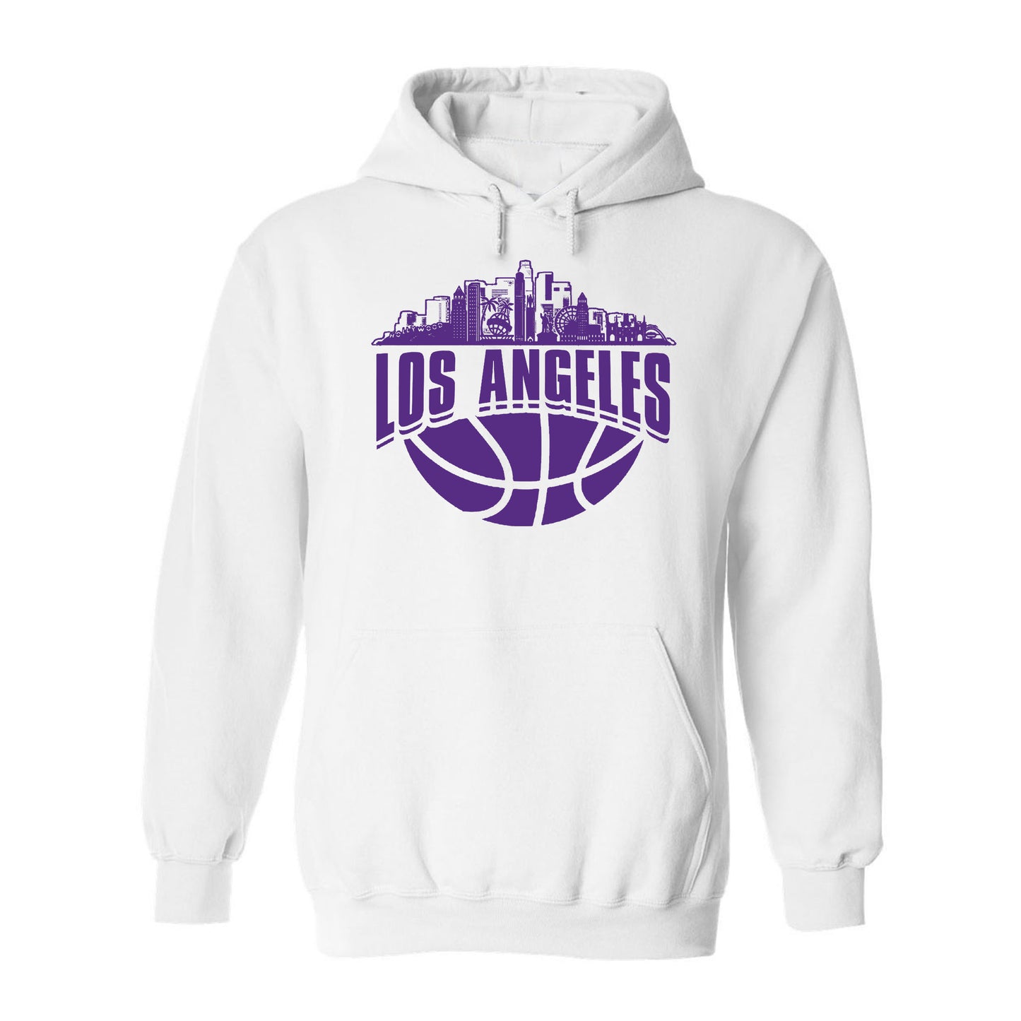 Los Angeles Basketball Jersey Cityscape Skyline Men's Shirt for Basketball Fans