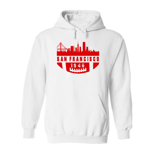 San Francisco Football City Skyline Men's Shirt for Football Fans